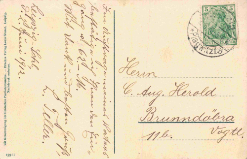 Leipzig Vöikerschlachtdenkmal im Bau o  1914