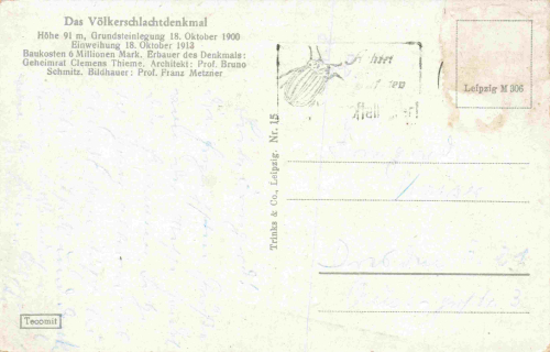 Leipzig Vöikerschlachtdenkmal o um 1950