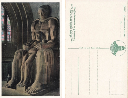 Leipzig Battle of the Nations Monument * around 1920 Strength of Faith
