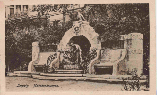 Leipzig Märchenbrunnen o 1917