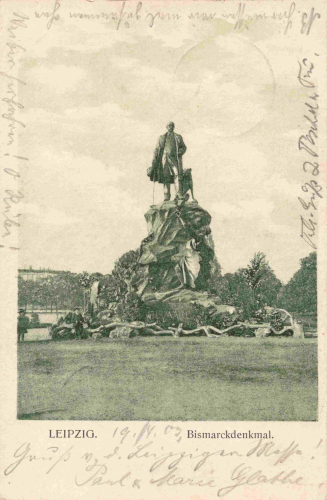 Leipzig Bismarckdenkmal o 1903