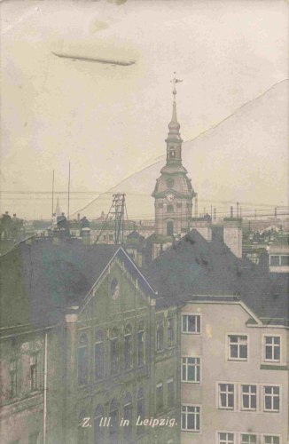 Leipzig Zeppelin Z.III real photo postcard, c. 1914