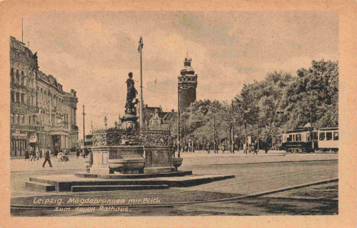 Leipzig Mägdebrunnen * um 1940