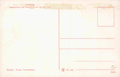 Gohlis Leipzig vom Leppelin Pasival III 1909