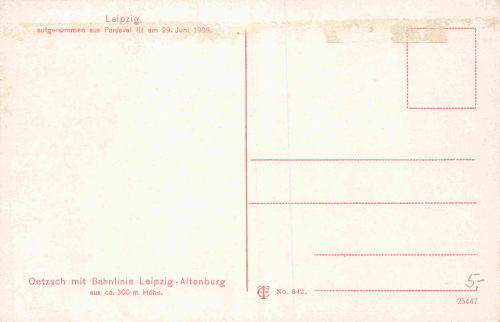 04418 Oetsch Markleeberg vom Leppelin Pasival III 1909