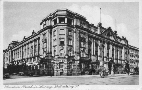 Leipzig Dittrichring 21 Dresdner Bank o 1949