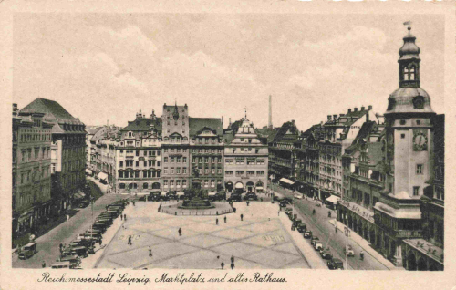 Leipzig Marktplatz * um 1930