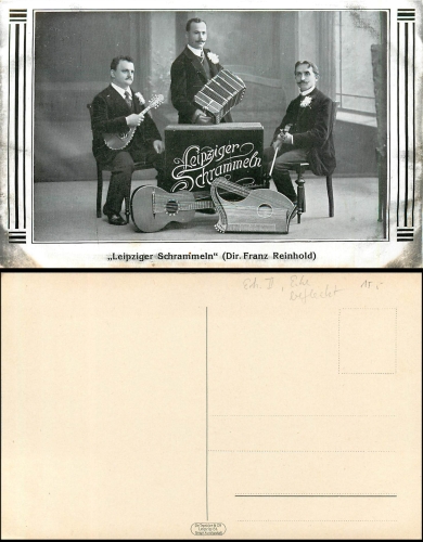 Leipziger Schrammeln Dir. Franz Reinhold *ca.1910