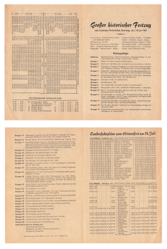 04703 Leisnig Local History Festival 1957 Program sheet A4