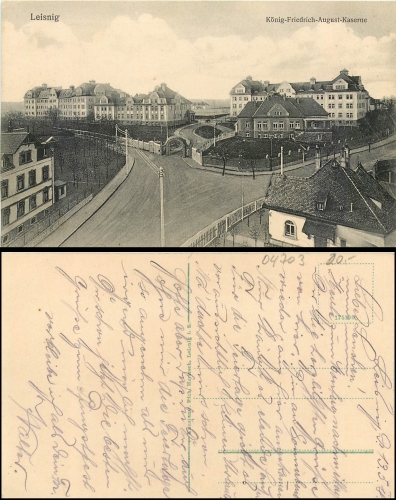 Leisnig König-Friedrich-August-Kaserne gebr. 1918