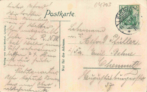 04703 Leisnig Sachsen Bergstrasse o 1911