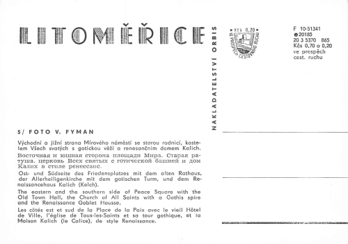 Leitmeritz Böhmen Litoměřice * um 1970