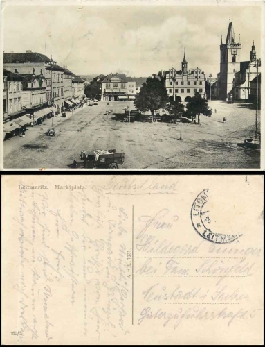 Leitmeritz Marktplatz o ca. 1925