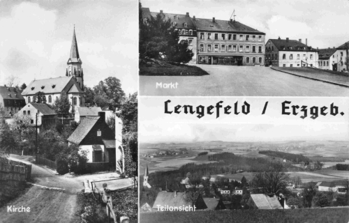 Lengefeld Erzgebirge Mehrbildkarte o 1968
