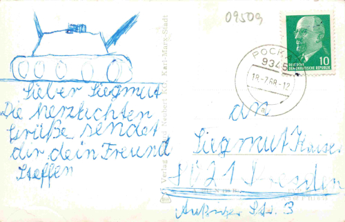 Lengefeld Erzgebirge Mehrbildkarte o 1968
