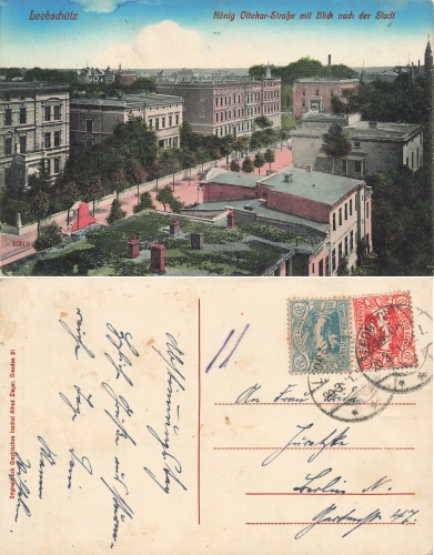 Leobschuetz Silesia King Ottokar Street Glubczyce o 1921