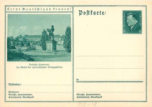 Lernt Deutschland kennen! Hanau am Main Ganzsache 6 Pfennig Ebert *um 1930Lernt Deutschland kennen! Wittenberg Ganzsache 6 Pfennig Ebert *um 1930Lernt Deutschland kennen! Wuppertal Schwebebahn Ganzsache 6 Pfennig Ebert *um 1930Lernt Deutschland kennen! Wi