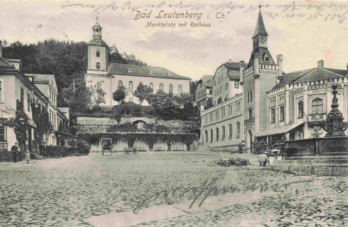 Leutenberg Thüringen Marktplatz o 1918