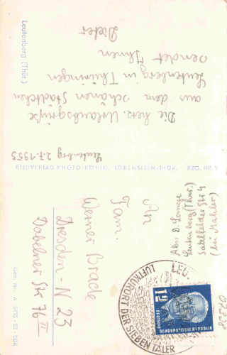 Leutenberg Thüringen o 1953