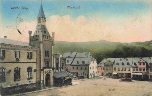 Leutenberg Thüringen Marktplatz o 1923