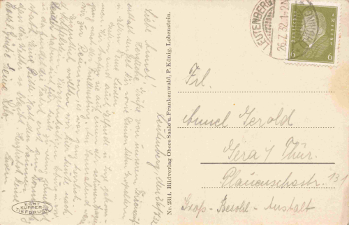 Leutenberg Thüringen Bad im Ilmtal o 1932
