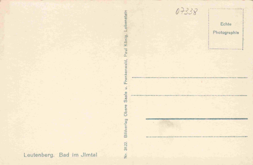 Leutenberg Thüringen Bad im Ilmtal * um 1930