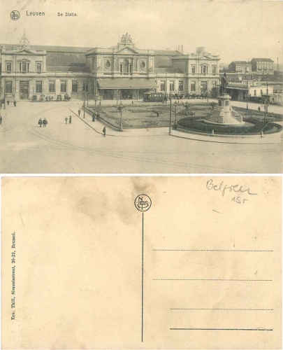 Leuven De Statie Bahnhof * ca. 1915