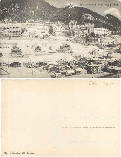Leysin en hiver Schweiz * ca. 1920