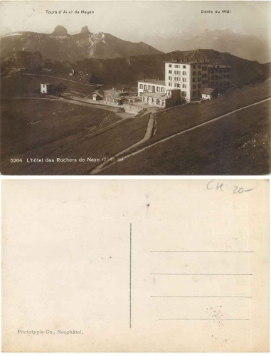 L' Hotel des Rochers de Naye * ca. 1920