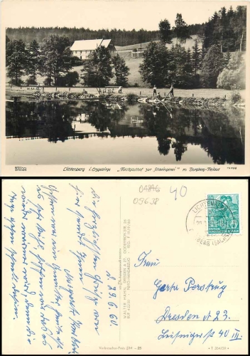 09638 Lichtenberg "Forstgasthof zur Schwingerei "Freibad o 1960 Hahn-Foto12598