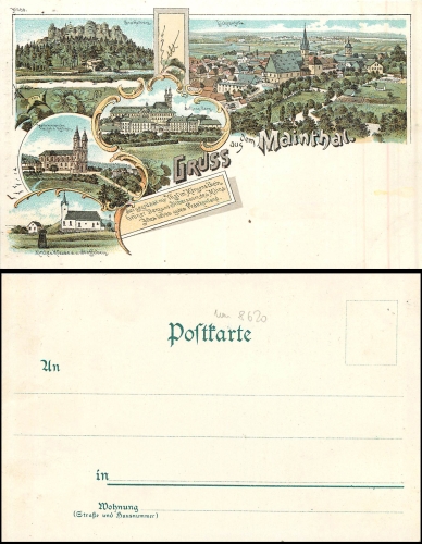 Lichtenfels Litho Mainthal *ca. 1900