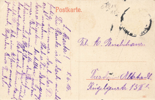 01855 Lichtenhainer Wasserfall Sächsische Schweiz o 1916