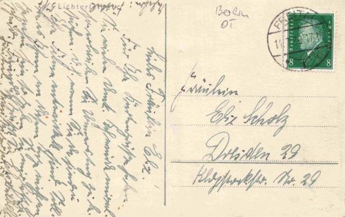 Lichterfelde Berlin Blick vom Uferweg am Teltowkanal auf die Pauluskirche o 1930