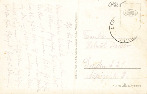 01825 Liebstadt Sachsen o um 1955