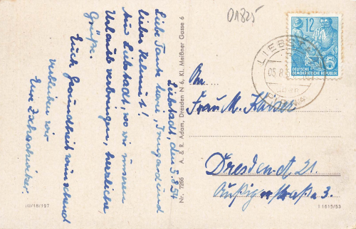 01825 Liebstadt Sachsen o 1954