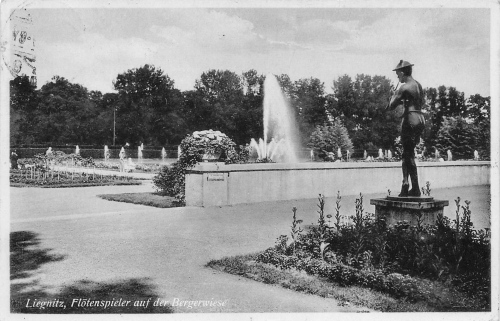 Liegnitz Flötenspieler Schlesien Legnica o 1935