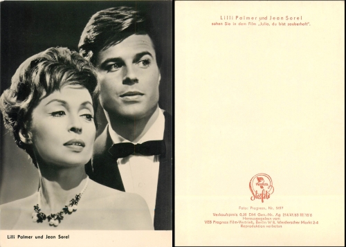 Lilli Palmer und Jean Sorel  Progress Starfoto Nr. 1897