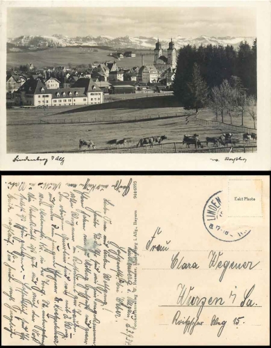88161 Lindenberg im Allgau o 23.9.1934