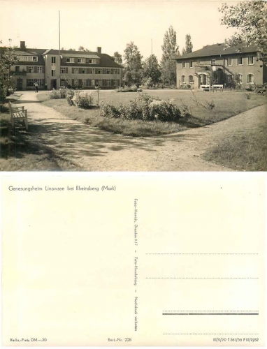 16831 Linowsee Genesungsheim bei Rheinsberg *1956 Hanich0228