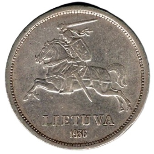 Litauen 5 Litai 1936 Jonas Basanavicius 