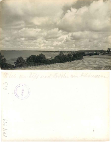 17459 Loddin Usedom backwater printing template around 1958 Hanich