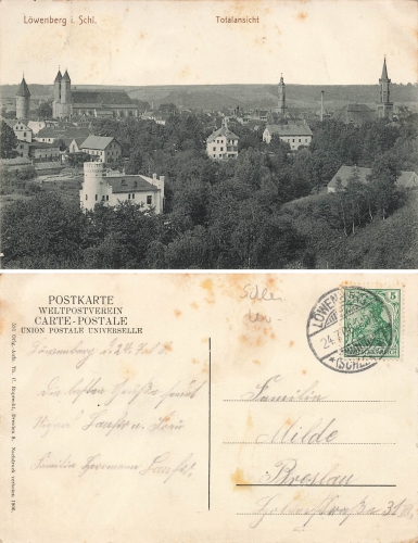 Loewenberg Schlesien Lwowek Slaski o 1908