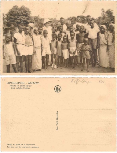 Lombolombo Belgisch Kongo Gruppe von Kinder *ca.1920