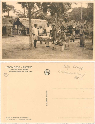 Belgisch Kongo Lombolombo Wafanva Nähmaschine *ca.1920