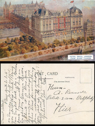 London Hotel Cecil *ca.1920