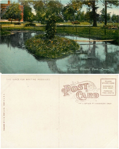 Ohio Lorain Streator Park Lagoon *1910