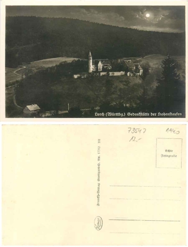 Lorch Württemberg Gedenkstätte der Hohenstaufen * ca. 1940