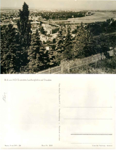 Loschwitz Dresden von Restaurant Loschwitzhohe  *1958 Hanich1061