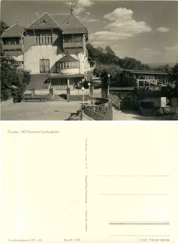 Loschwitzhohe Dresden HO-Gaststaette *1960 Hanich1226