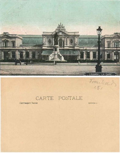 Loewen Louvain La Gare Bahnhof * ca. 1900